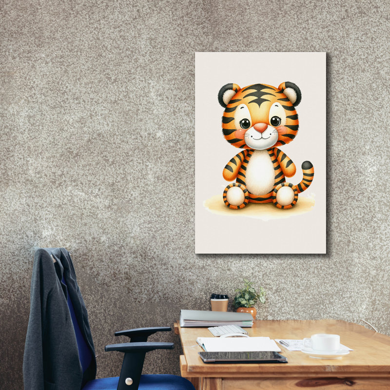Art mural sur toile Epic Graffiti «Cuddly Tiger» par Andreas Magnusson, H 18 po x l 12 po x P 0,75 po