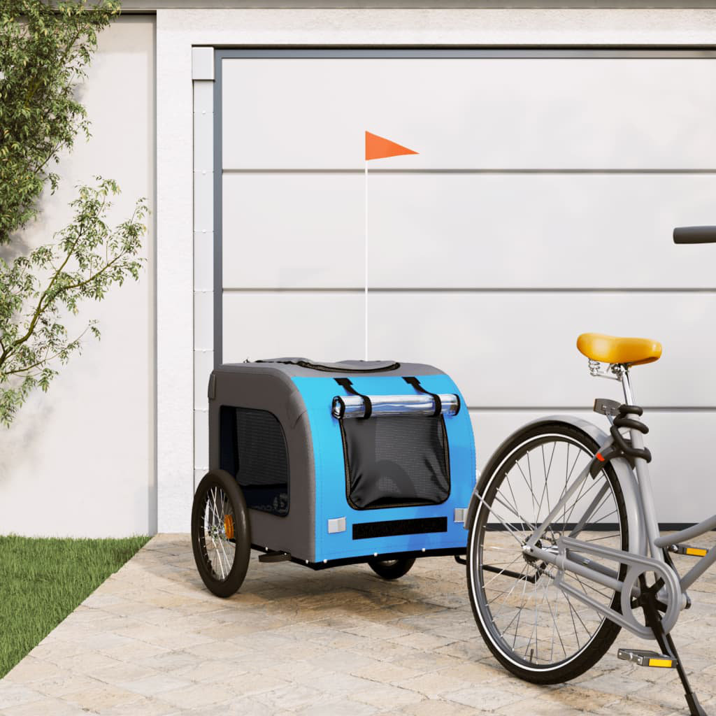 Pet Bike Trailer Oxford Fabric and Iron