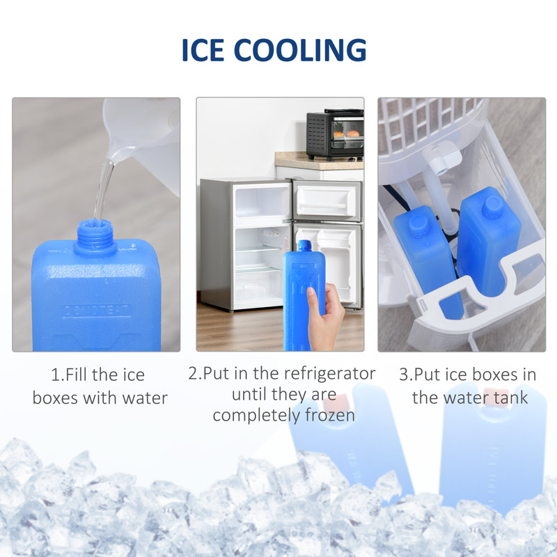 HomCom Portable Evaporative Cooler with Remote Included