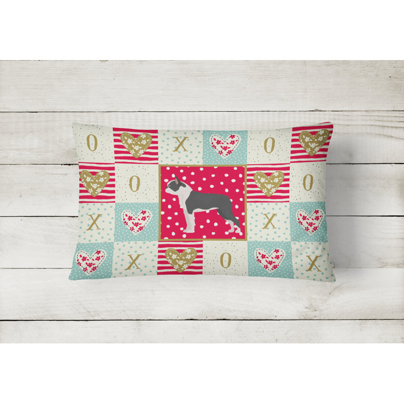  Coussin Boston Terrier Love