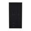 Armoire 3 portes avec 2 tiroirs, tablettes et tringle-1993329159