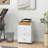 3 Drawer Home Office Storage Cabinet, Office Drawer on Wheels with Removable Tray, Under Desk Printer Stand with Storage-1217489194