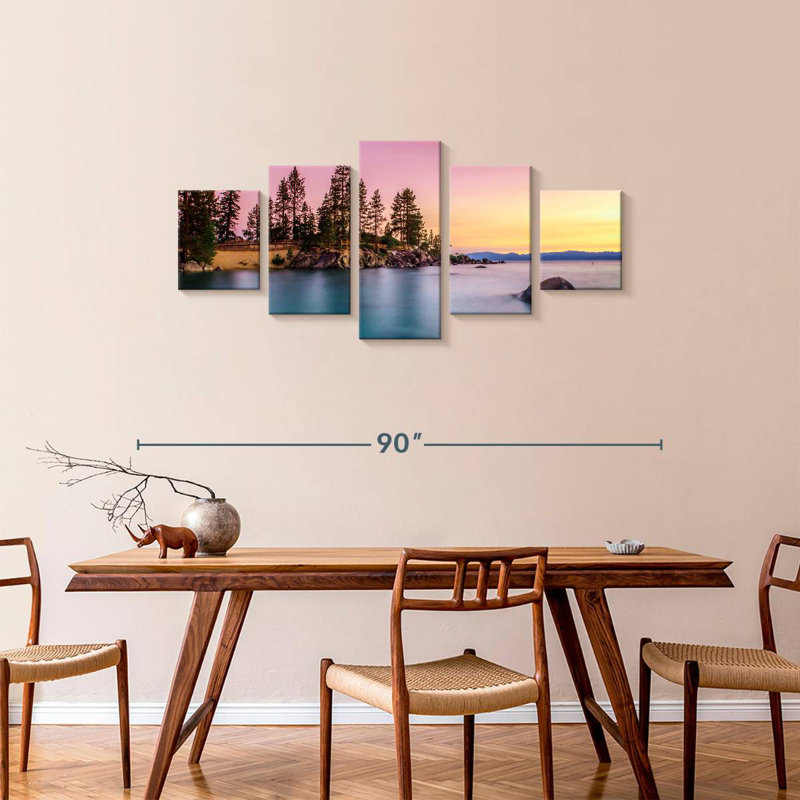 Sunset At Lake Tahoe, 34" H x 74" W