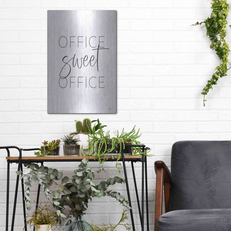 Art mural de luxe «Office Sweet Office» par Lux + Me, H 16 po x l 12 po