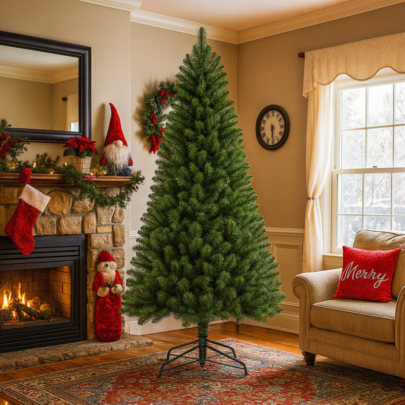 Arbre de Noël artificiel non éclairé 7 pi