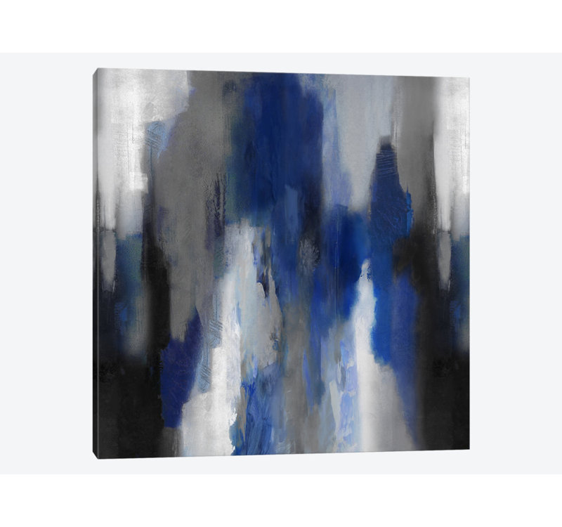 «Apex Blue II», reproduction sur toile, H 48 po x l 48 po x P 1,5 po, Pas de tapis, Toile tendue
