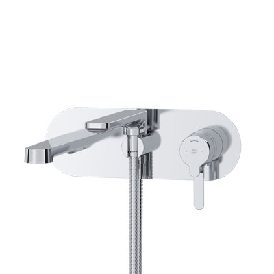Garniture de robinet de baignoire thermostatique / à pression équilibrée murale Nibi