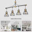 Lampe de luxe de luxe noire et dorée suspendue pour plafond de salle à manger avec abat-jour en métal E26