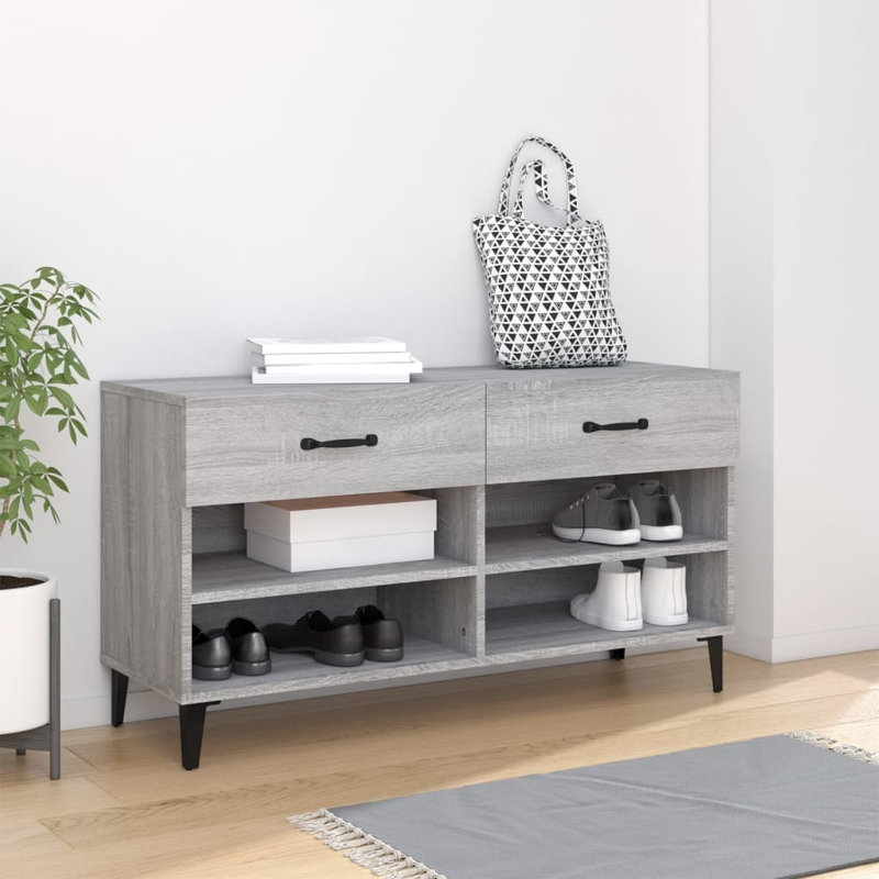 8 Pair Shoe Storage, Grey