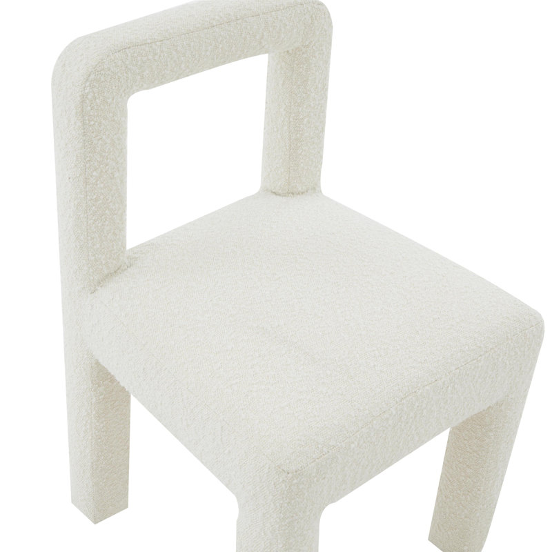 Chaise de salle à manger Blitz Boucle, Crème Boucle