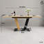 Extendable Metal Base Dining Table