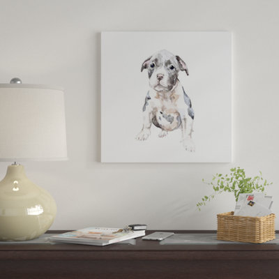 « pit bull chiot », impression sur toile