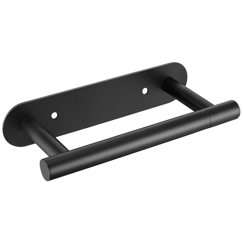 Wall Mounted Toilet Paper Holder, Matte Black