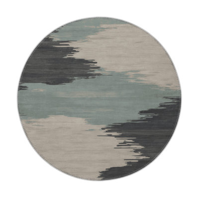 Tapis intérieur et extérieur gris Watercolor