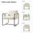 Ruhee Metal Frame Armchair with Storage Pockets-457406787