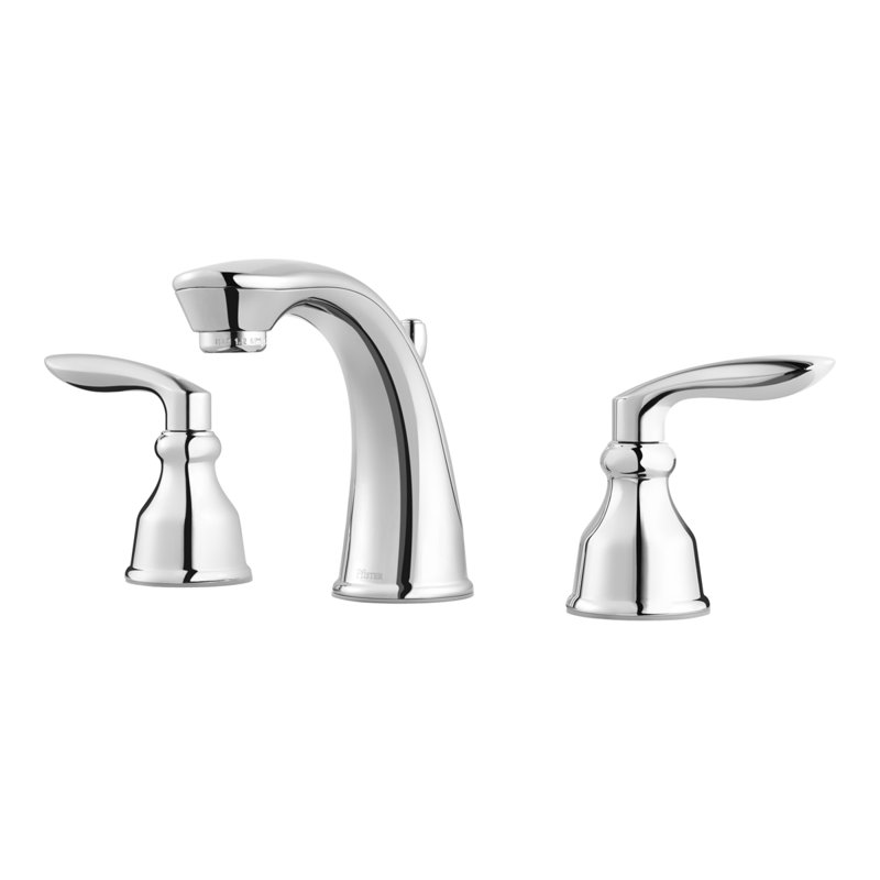 Avalon Widespread Faucet Bathroom Faucet with Drain Assembly, Polished Chrome