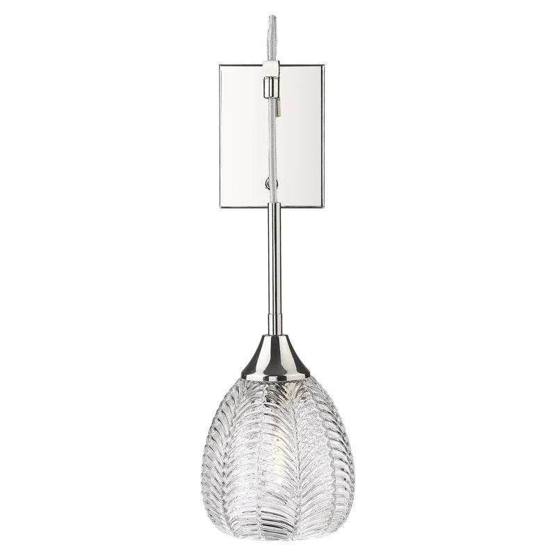 Azam - 1 Light 6" Sconce, Polished Nickel