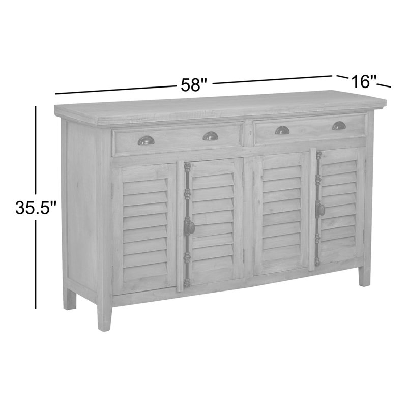 Lexcee 58'' Solid Wood Sideboard