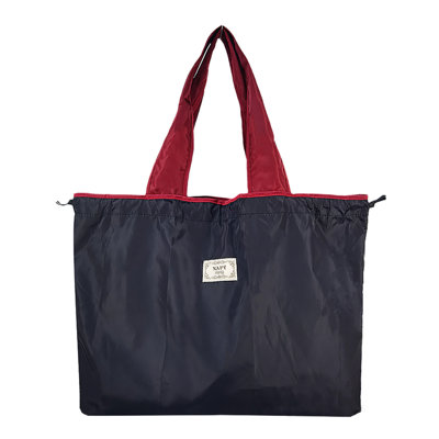 Sac d'épicerie réutilisable pliable, sangle de sac d'épicerie lavable, sac de rangement à cordon de grande capacité, sac de magasinage robuste, sac de poche
