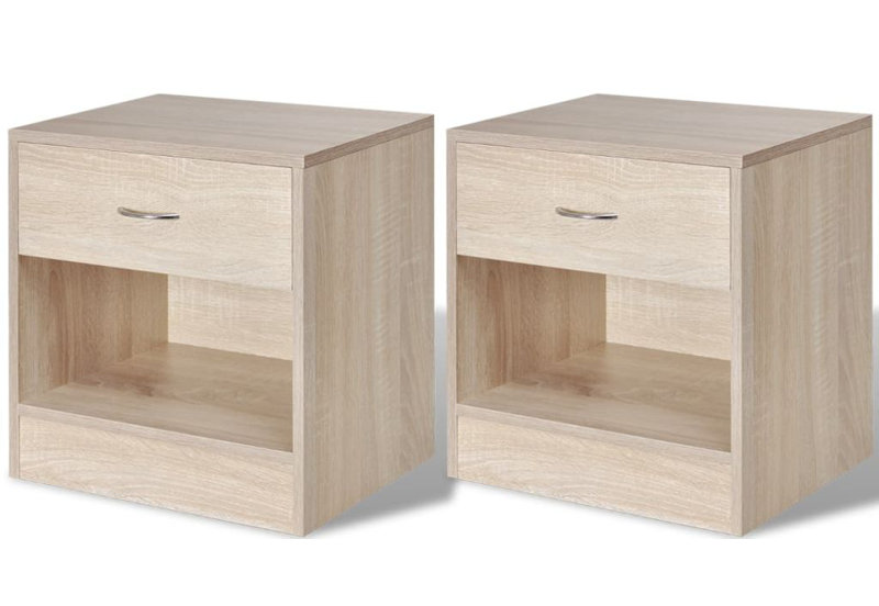 Doraville 1 Drawer Bedside Table, Oak