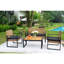 Ensemble de meubles de patio 4 pièces avec balcon et véranda-1123517129