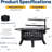 36 Inch Wood Burning Fire Pit With 2 Cooking Grill Grates