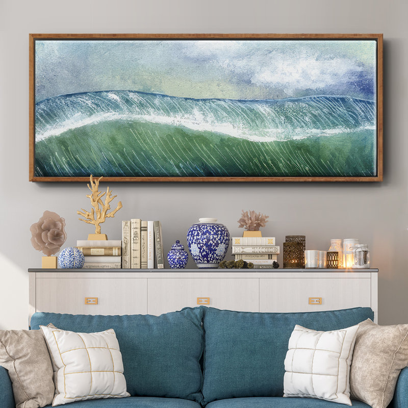 Crashing Wave I, H 8 po x l 20 po x P 1,5 po, Noyer