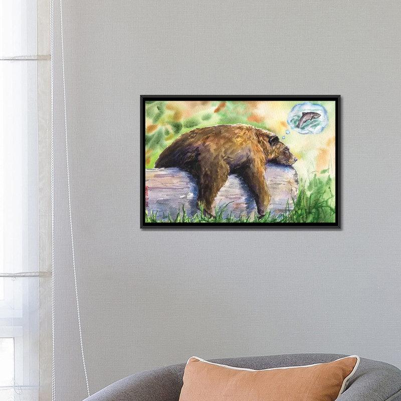 « rêver », reproduction d’impression sur toile, Toile encadrée noire, H 26 po x l 26 po x P 1,5 po