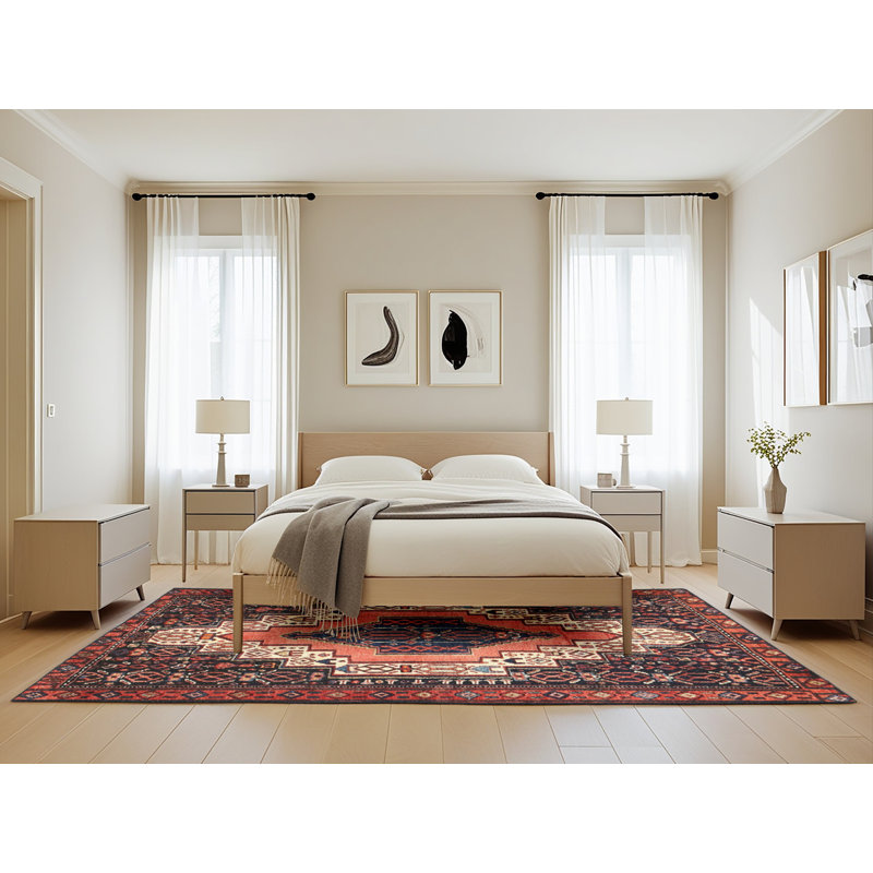 Oriental Indoor Rug, Rectangle 5' x 8'
