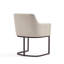 Chaise de salle à manger rembourrée en acier Serena-91028794