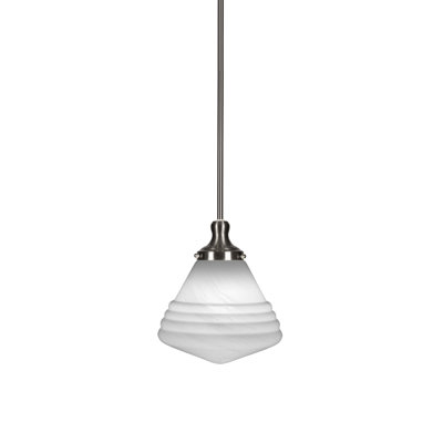 Juno Stem Hung Pendant With 10" Glass