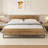 Shiloh Wooden Bed With Iron Frame & Headboard-83523295