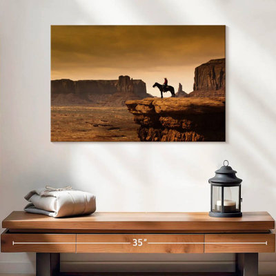 Cowboy d'Alvord Monument Valley