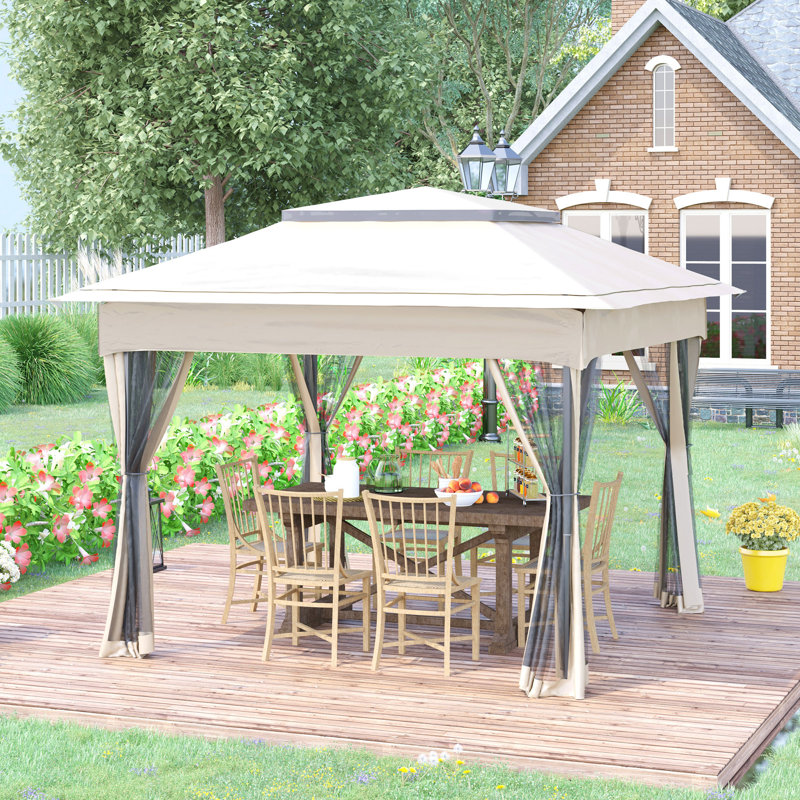 Remise de rangement en plastique x P 11 pi, Beige