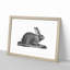 Illustration of a Hare - Picture Frame Drawing Print-55579412-55579415