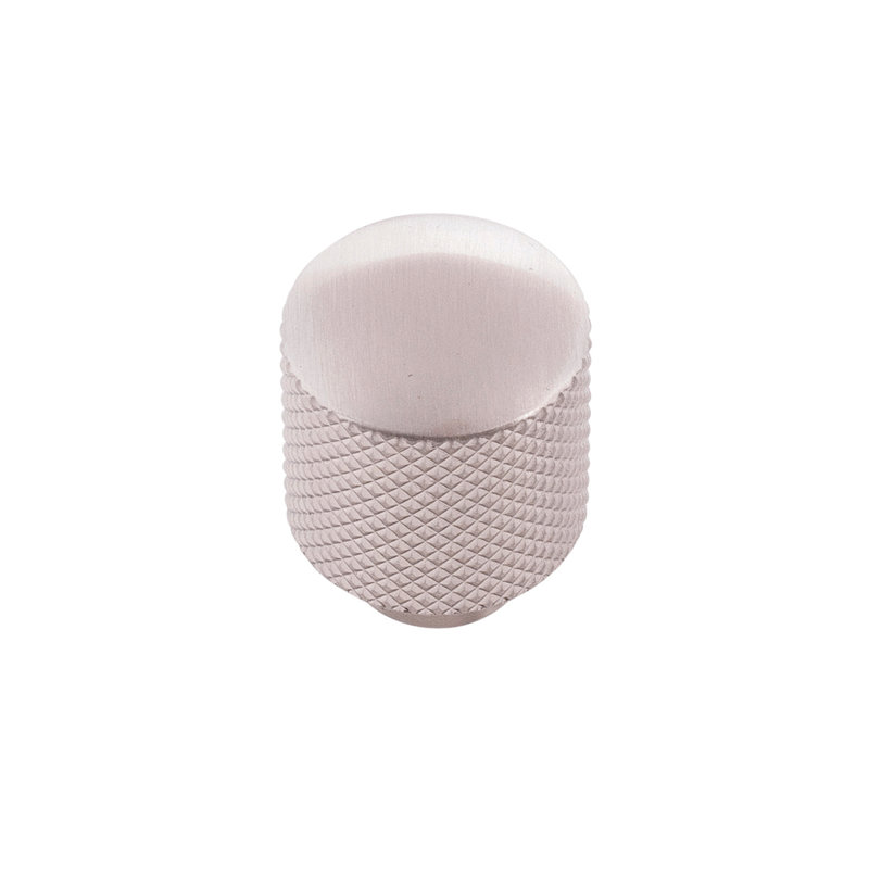 Verge Cylindrical Knob, Stainless Steel