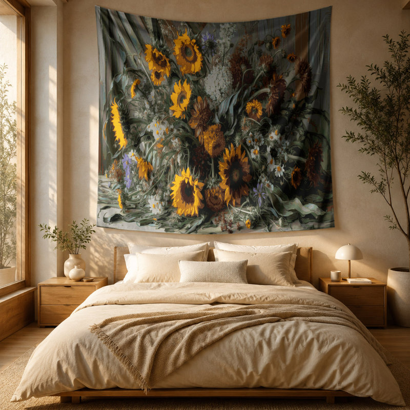 Tapisserie murale Farm Bouquets de fleurs, 51 po x 60 po
