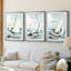 NAUTICAL Series Liv - Impression encadrée sur mesure de qualité supérieure mate - 3 pièces-328749196-328749195