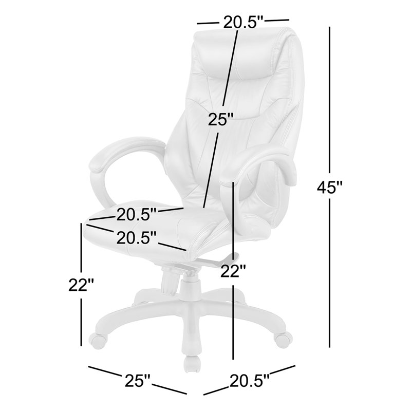 Fauteuil de direction en cuir véritable Tauber, Brun chocolat