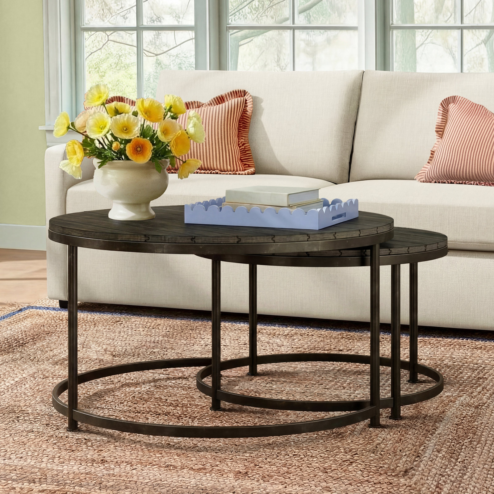 Debbi Solid Wood Nesting Coffee Table