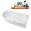 Baignoire autoportante 71 po avec plateau interne Streamline-101413330