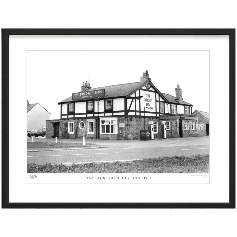 Stapleton, The Bridge Inn C1965 by Francis Frith - Single Picture Frame Print, 60cm H x 80cm W x 2.3cm D