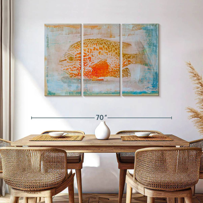 Brampt Orange Sunfish, 36" H x 57" W