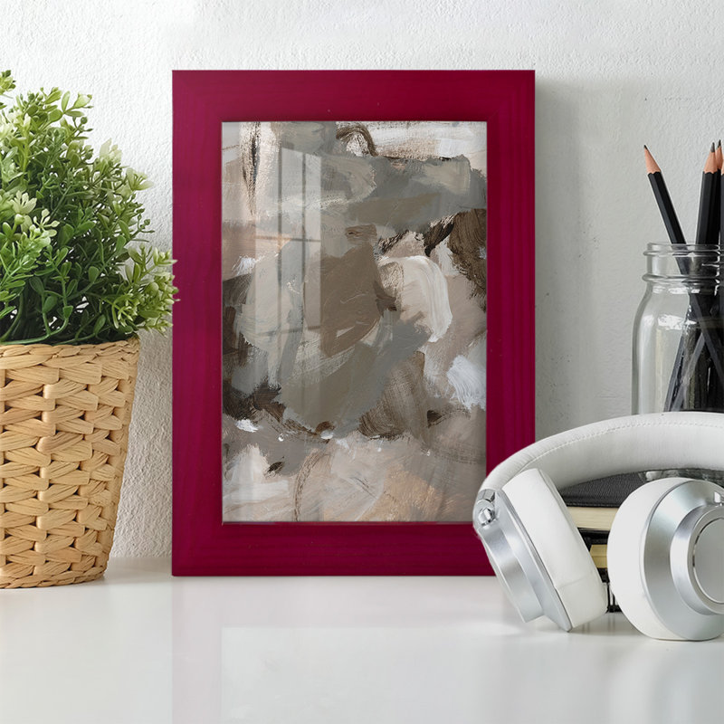 «Coffee I», impression sur papier, Rouge, H 6 po x l 4 po x P 1 po