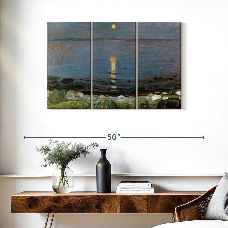 Avery Summer Night By The Beach, H 24 po x l 38 po