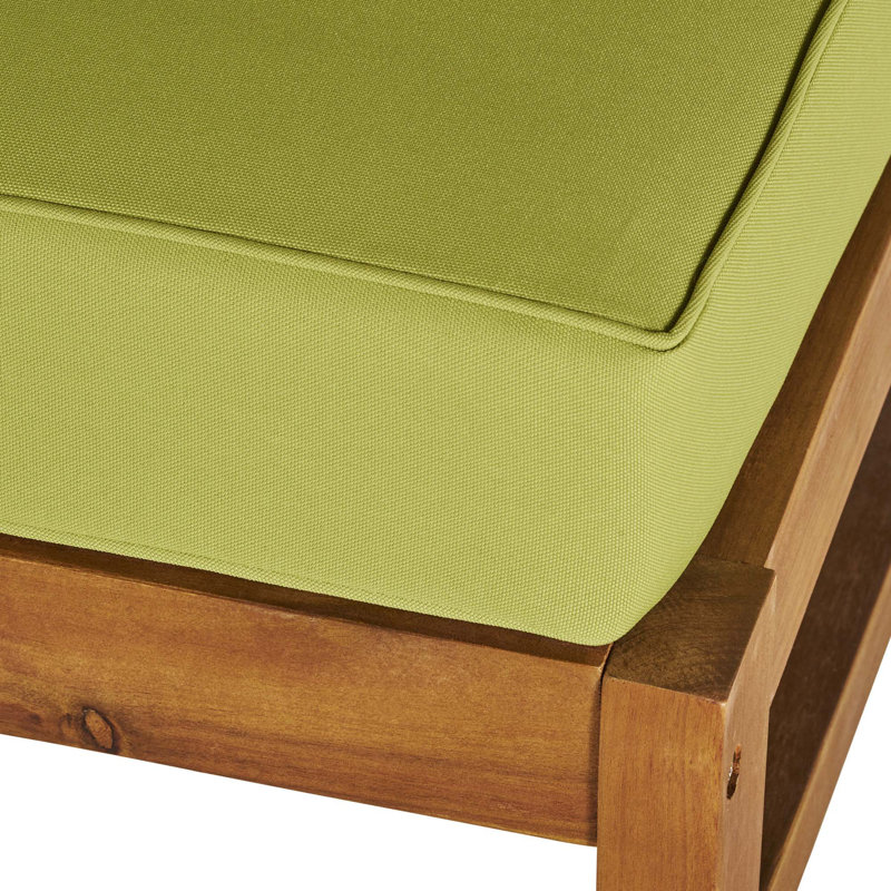 Chaise de coin Perla, Bois, Vert