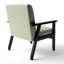 Chaise avec accoudoirs rembourrée Tile Geometric