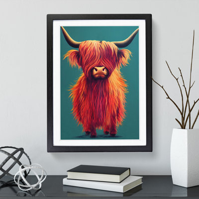 An Awesome Highland Cow - Framed Print