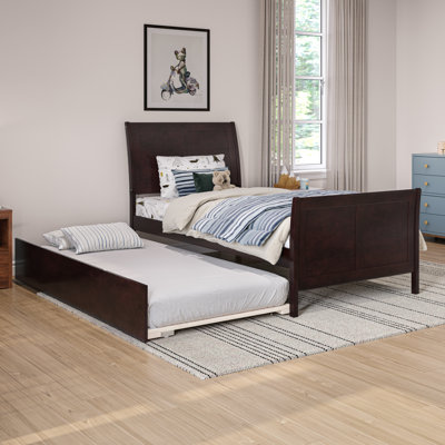 Lampley Twin Platform Bed with Trundle by Harriet Bee