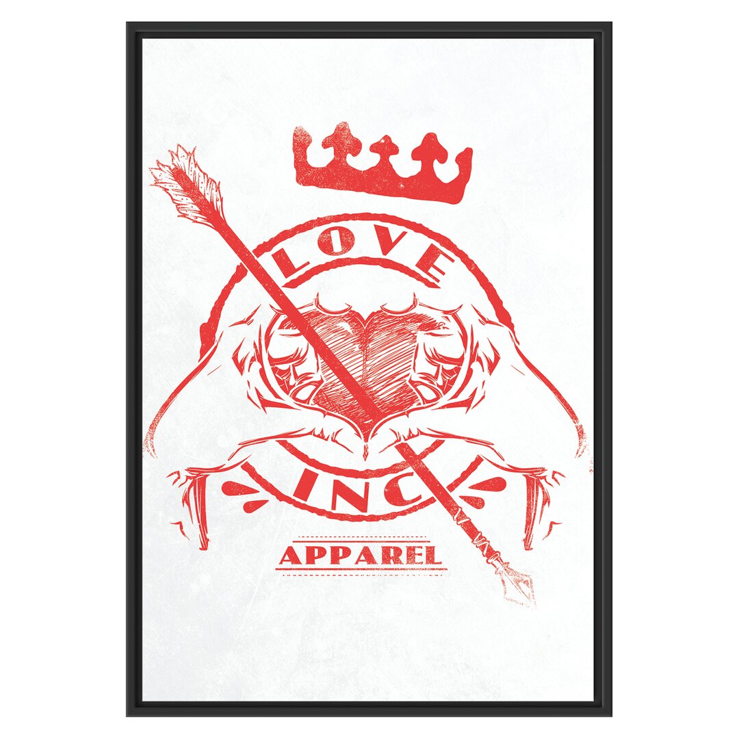 Gerahmtes Wandbild Love Inc Apparel-Licht